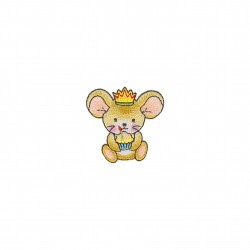 Ecusson animaux mignons - Souris anniv