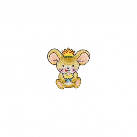 Ecusson animaux mignons - Souris anniv