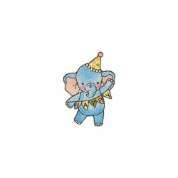 Ecusson animaux mignons - Elephant anniv