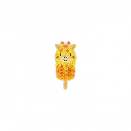 Ecusson animaux glaces - Girafe