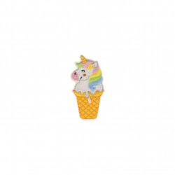 Ecusson animaux glaces - Licorne