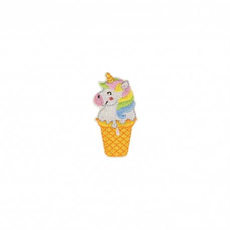 Ecusson animaux glaces - Licorne