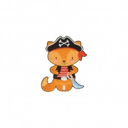 Ecusson animaux pirates - Renard