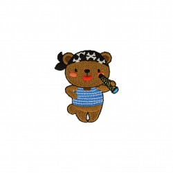 Ecusson animaux pirates - Ourson