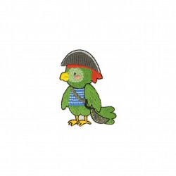 Ecusson animaux pirates - Perroquet