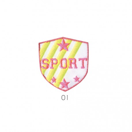 Sport fluo/lurex 4x3,5 - Rose fluo