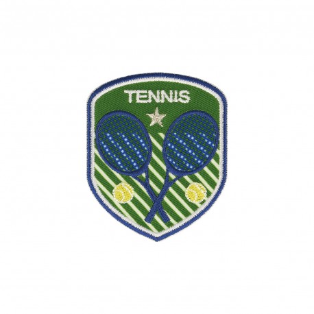 Ecusson blason sport - Tennis fondvert