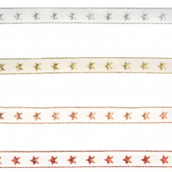 Ruban metalétoiles12mm