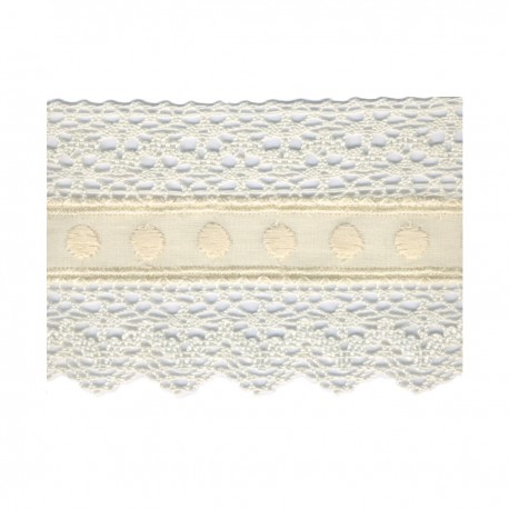 Dentelle brodee 55 mm