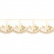 Dentelle brodee/tulle 5cm
