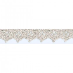 Dentelle lin Beige - 