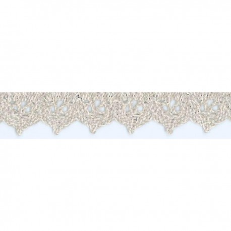 Dentelle lin Beige - 