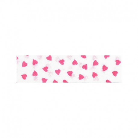 Biais coeurs100 coton