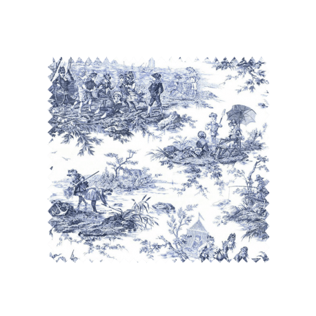 Tissu Histoire d'Eau Bleu