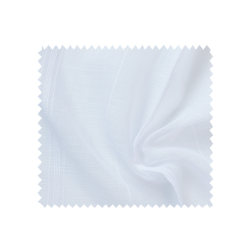 Tissu Etamine Double Rayures Filete Blanc 