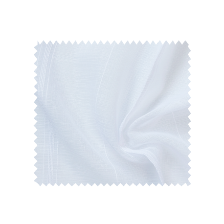 Tissu Etamine Double Rayures Filete Blanc 