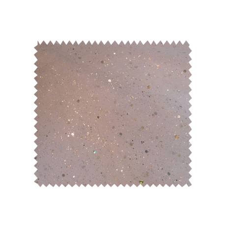 Tulle Paillettes Blanc Argent