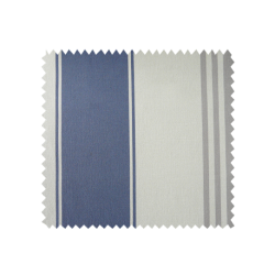 Tissu Bâche Athenes Rayé Navy