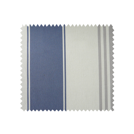 Tissu Bâche Athenes Rayé Navy