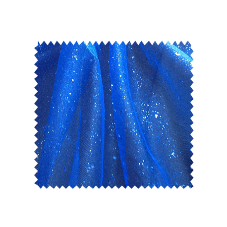 Tulle Paillettes Bleu Roi