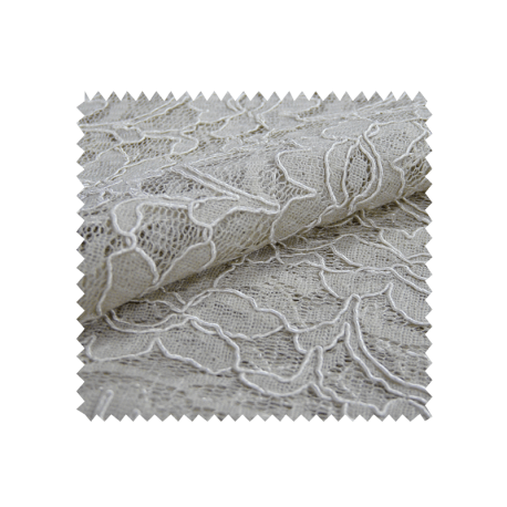 Tissu Dentelle Beige