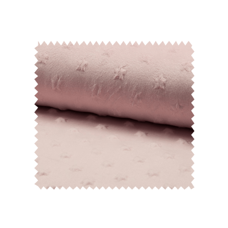 Tissu Minky Tout Doux Etoile Rose