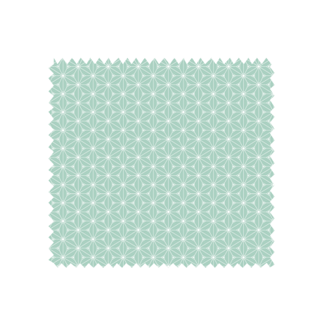 Tissu Fuji Imprimé Menthe