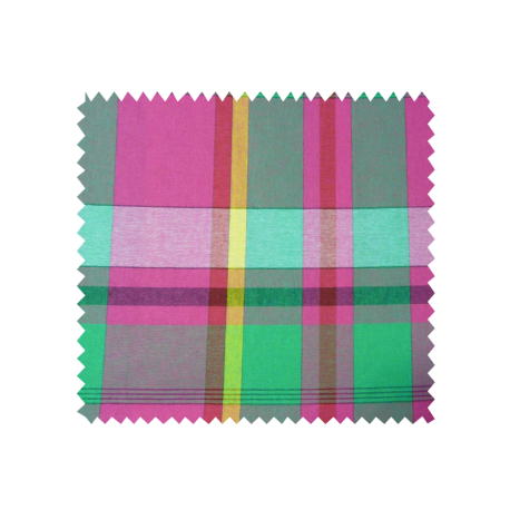 Tissu Madras Vert