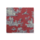 Tissu Bachette Imprimé Toile de Jouy Pastorale Rouge Blanc