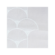 Brise Bise Hauteur 90 cm Plume de Paon Blanc