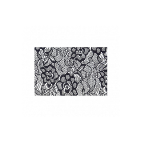 Tissu Dentelle Grande Laize Noir