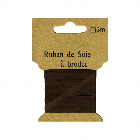 Ruban soie a broder 4mm