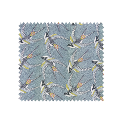 Tissu Imprimé Envol Fond Bleu