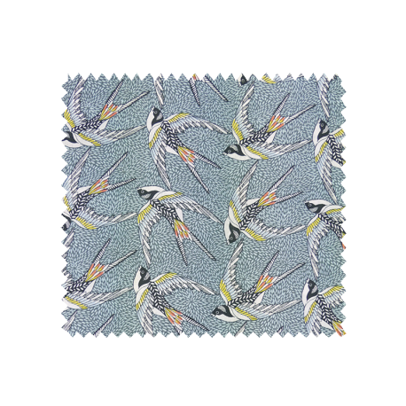 Tissu Imprimé Envol Fond Bleu