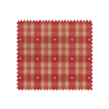 Tissu Cervin Tissé Teint Rouge
