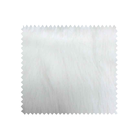 Tissu Fausse Fourrure Renard Blanc