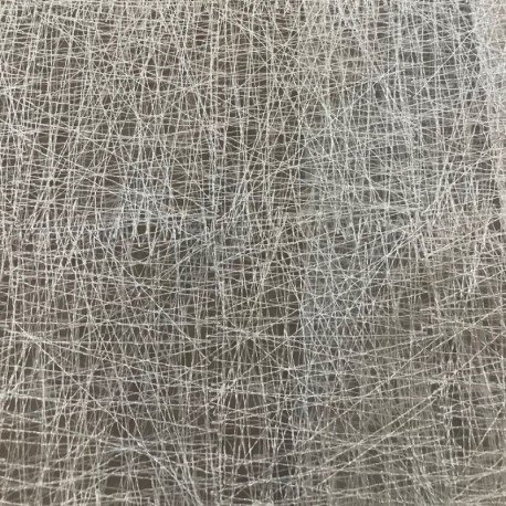 Tissu Grillage Brode Blanc