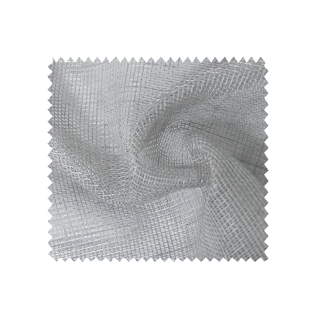 Tissu Voilage Etamine Beluga Uni Gris Perle 