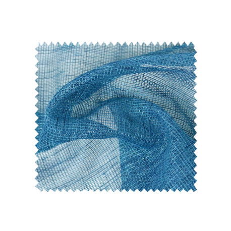 Tissu Voilage Etamine Beluga Uni Bleu Paon