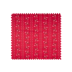 Tissu Romantico Rayures Rouge