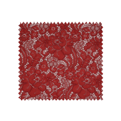 Tissu Dentelle Grande Laize Rouge