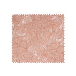 Tissu Dentelle Grande Laize Vieux Rose