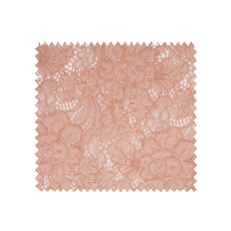 Tissu Dentelle Grande Laize Vieux Rose