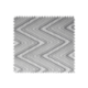 Tissu Maille Fantaisie Zig Zag Grande Laize Gris Noir