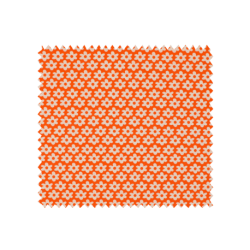 Tissu Imprimé Paquerette Orange