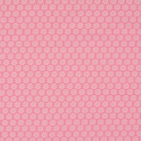 Tissu Imprimé Floralie Rose