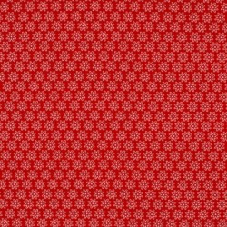 Tissu Imprimé Floralie Rouge