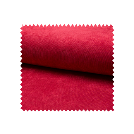 Tissu Veloutine Uni Rouge