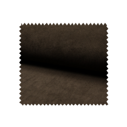 Tissu Veloutine Uni Choco