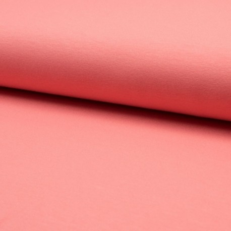 Tissu Jersey Luxe Uni Corail 